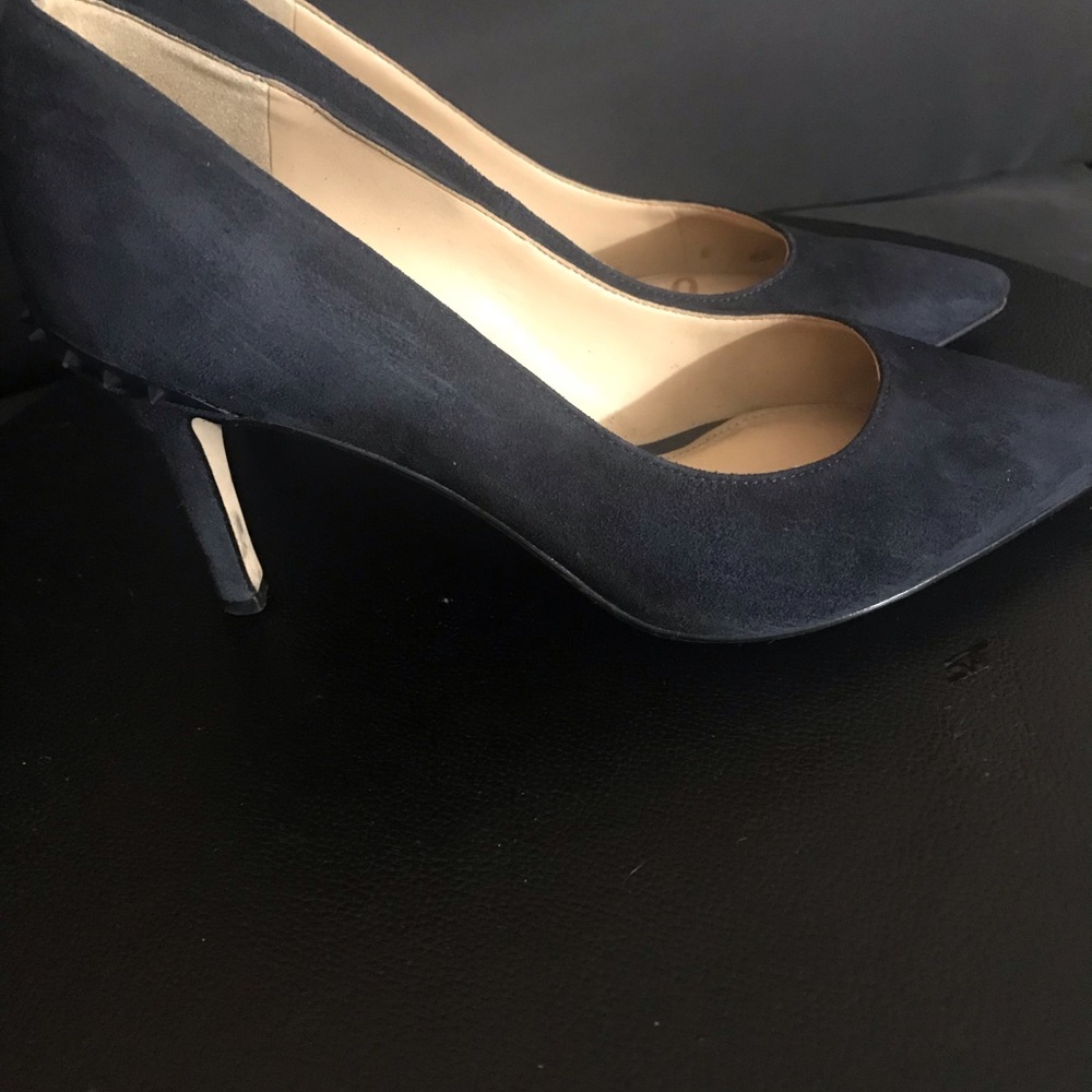 Sam Edelman 41/2 Tonia Pump In Navy Blue. - Picture 3 of 7